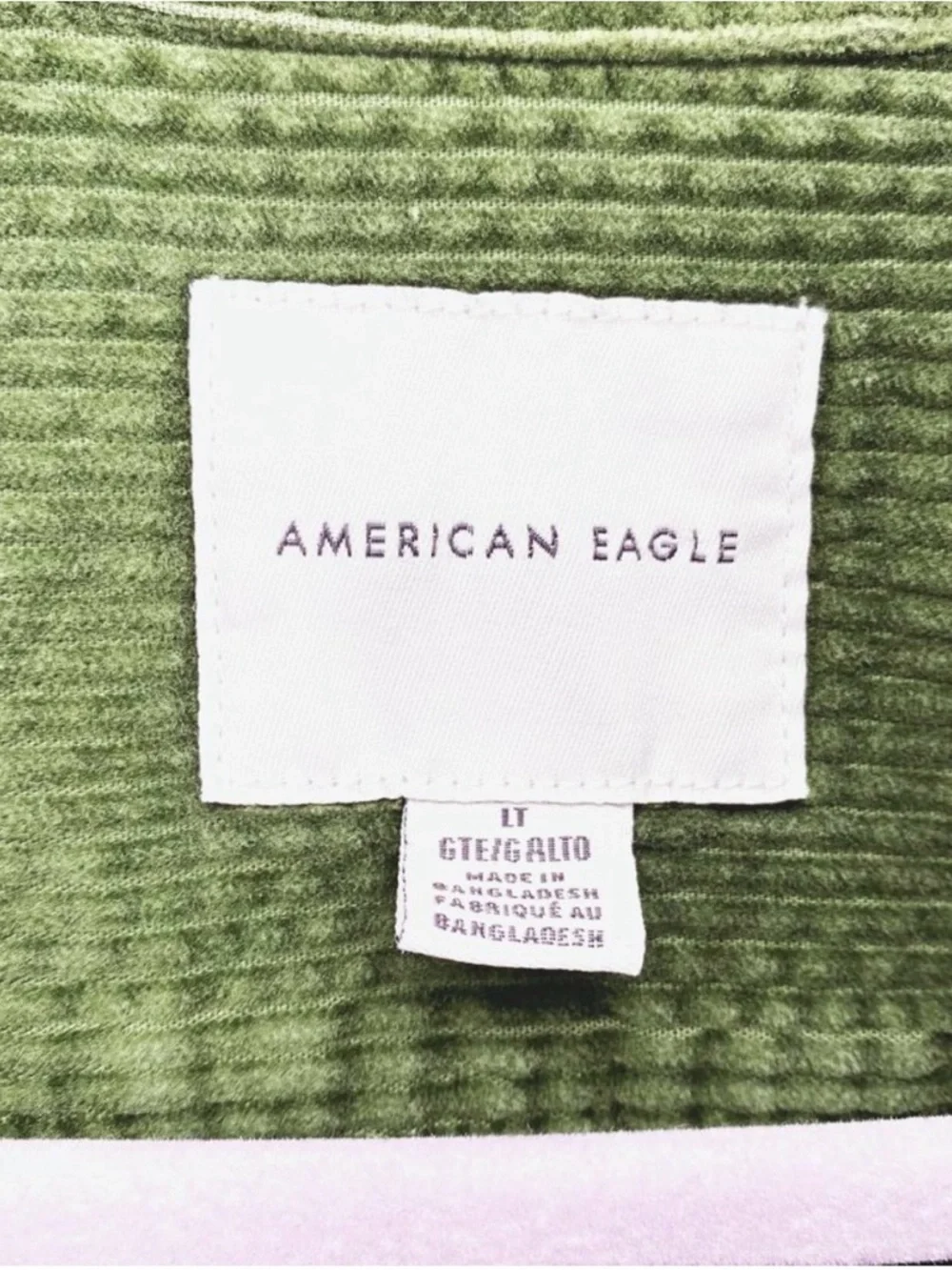 American Eagle Outfitters Green Corduroy Overshirt - Picture 3 of 8